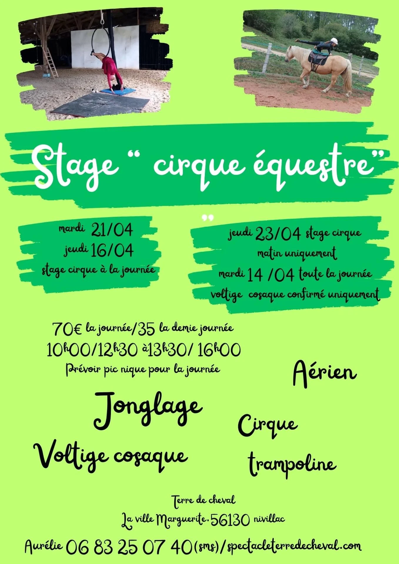 Mardi 2104 jeudi 1604 stage cirque a la journee